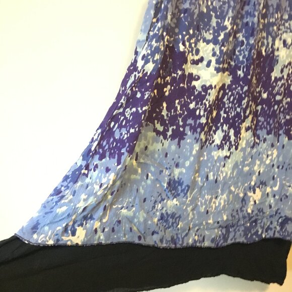 Papa Vancouver Womens Flowy Bi-layer Sleeveless Rayon Boho Dress - M - Picture 6 of 15